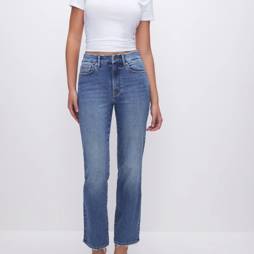 Good American ALWAYS FITS GOOD LEGS STRAIGHT JEANS